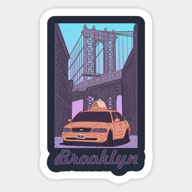 brooklyn Sticker by vanpaul54